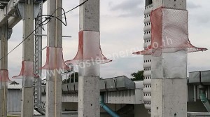 ตาข่ายกันสัตว์ปีนเสา